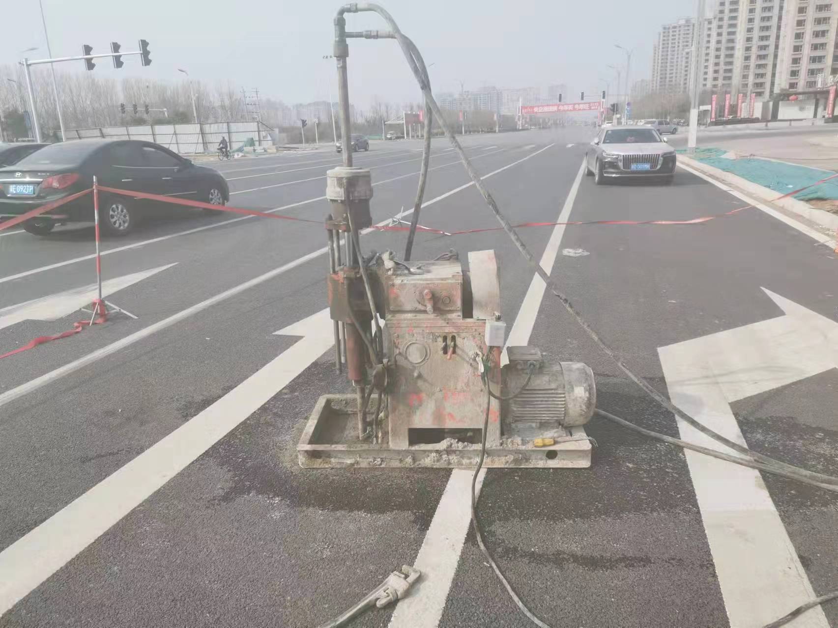 齐干却勒街道路基沉降注浆灌浆